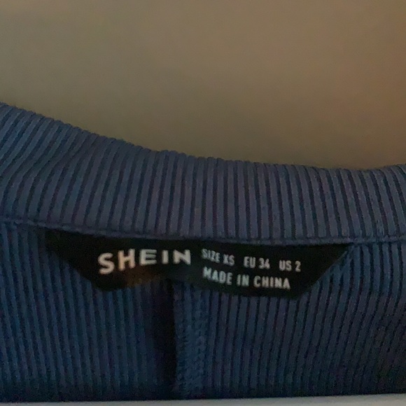 Button Front Rib-Knit Solid Romper - Picture 7 of 7